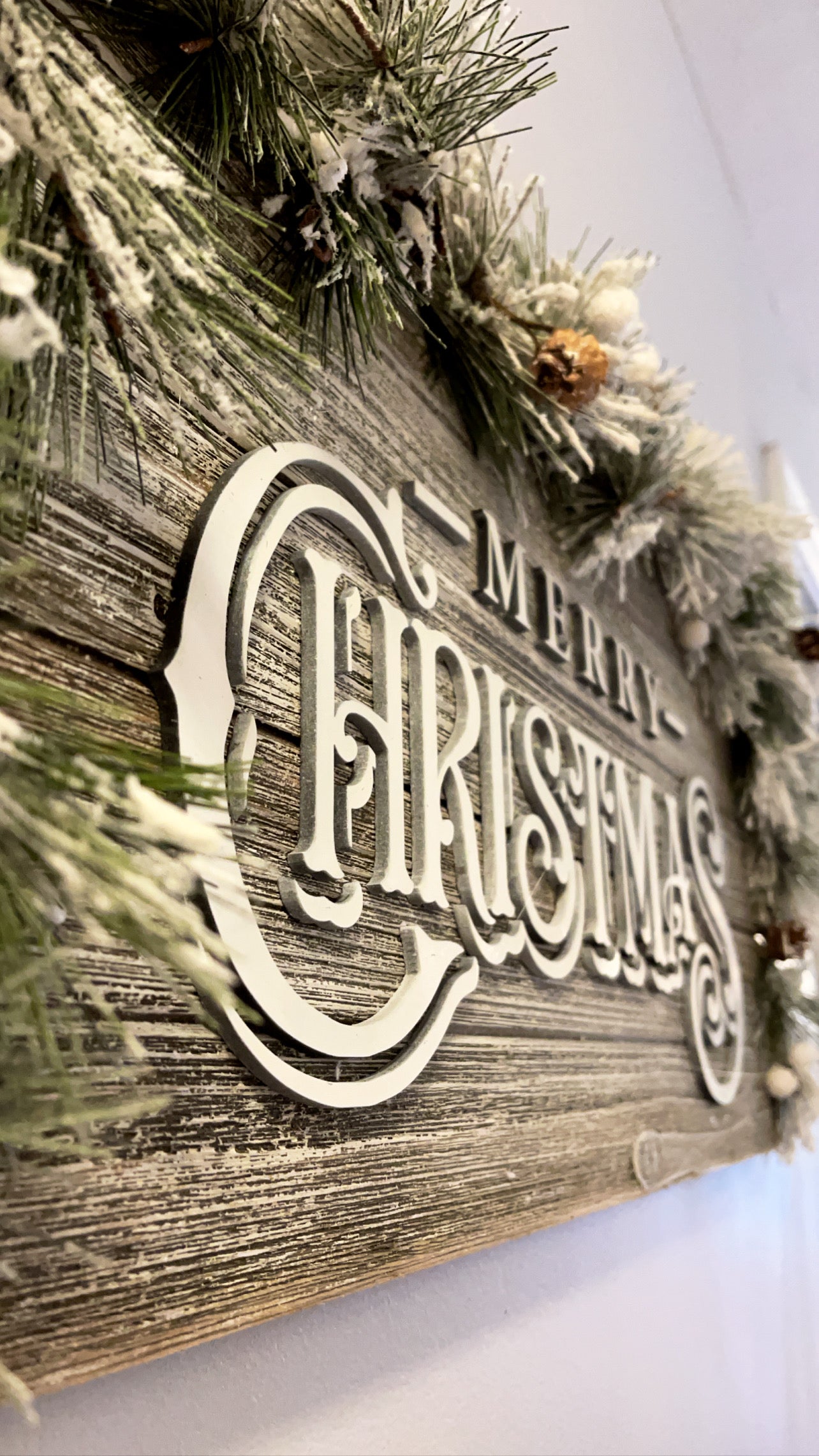 Merry Christmas Planked Sign