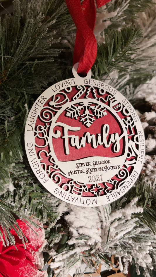 Personalized Family Ornament