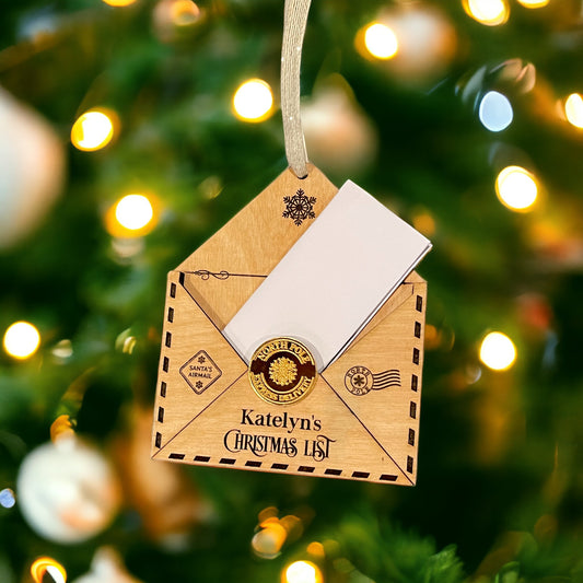 Letter to Santa Envelope Ornament