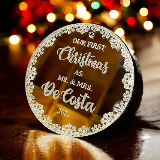 First Christmas As Acrylic Ornament